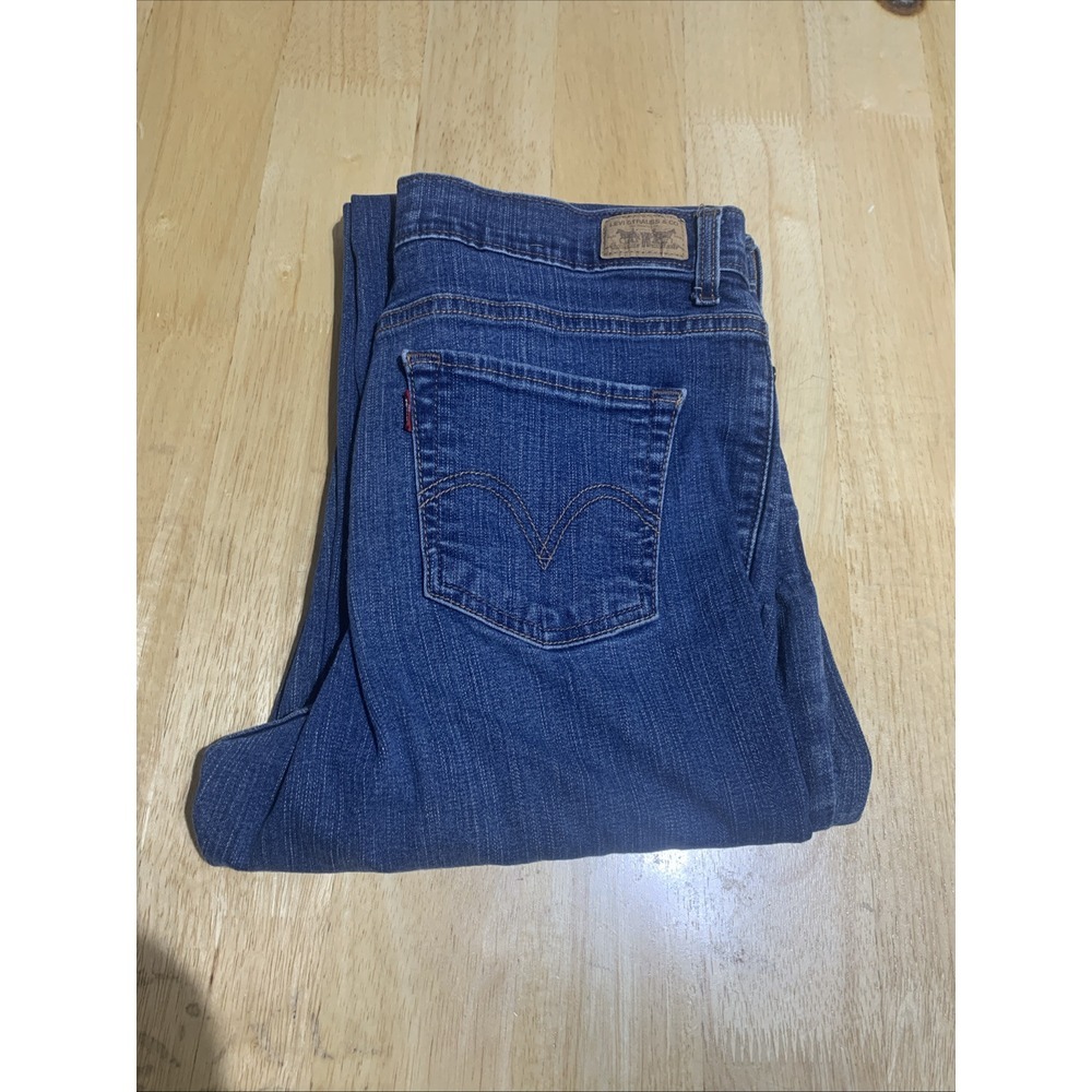 Levi's Perfectly Slimming Boot Cut 512 Jeans Women's 12M Blue Mid Rise - Picture 11 of 12